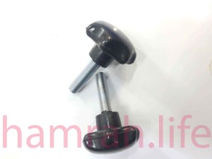 پیچ خروسکی فلکه ای 12 هفت پر  ارتفاع رزوه  45 mm