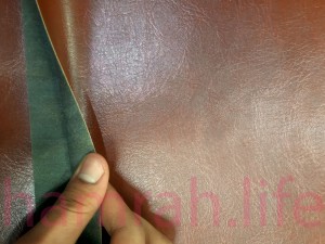 چرم مصنوعی ( آستر ) عسلی ماموت واترجت ضخامت 70