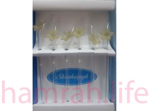نی شیشه ای طرح گل