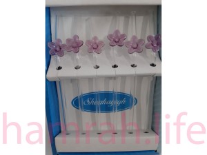 نی شیشه ای طرح گل