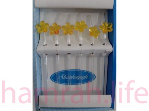 نی شیشه ای طرح گل 2