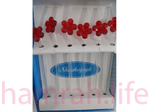 نی شیشه ای طرح گل 2