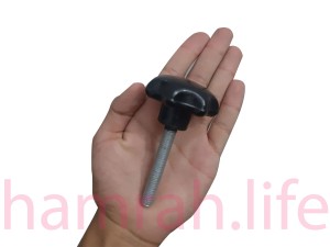 پیچ خروسکی فلکه ای 10 هفت پر ارتفاع رزوه 60 mm