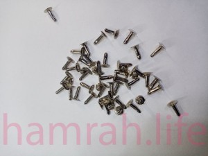 پرچ زیر و رو کف ( سیاه ) 12 پایه  کروم ( یک رو ) 12