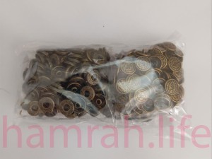 دکمه پرسی  زرد قلم سایز کف 12