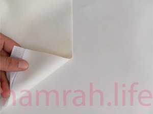 چرم مصنوعی ( آستر ) سفید لاریدو واترجت ضخامت 75