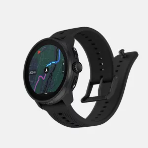 ساعت ورزشی هوشمند Suunto Race S All Black – نمایشگر AMOLED، GPS دوفرکانسه و طراحی سبک برای تمرینات حرفه‌ای