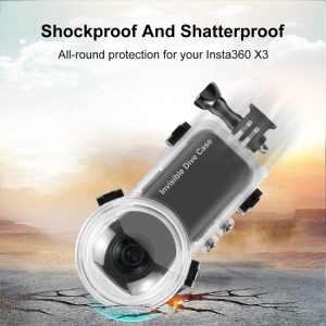 قاب غواصی نامرئی 50 متری ضد آب اینستا 360X3