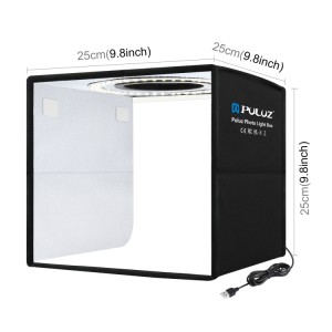 جعبه نورپردازی تاشو قابل حمل PULUZ مدل PU5025B با پد نور LED CRI بالا – مناسب برای عکاسی محصول