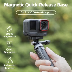 آداپتور مغناطیسی TELESIN برای Insta360 Ace و Ace Pro – مناسب برای فیلم‌برداری اکشن