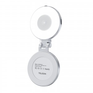 نور پرکن مغناطیسی LED سلفی TELESIN مدل S5-BGD-01 | سه حالت نور برای سلفی، لایو، تیک‌تاک و ویدیوهای حرفه‌ای