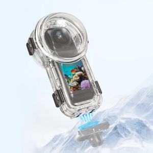قاب ضد آب  دوربین Insta360 X5 | تا عمق 60 متر | با قفل رهاسازی سریع و بدنه شفاف