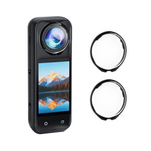 قاب محافظ لنز شیشه‌ای حرارتی چرخشی Insta360 X5 برند PULUZ (شفاف)