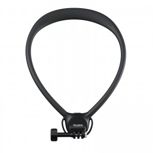 هولدر گردنی سیلیکونی TELESIN مدل S2-HNB-09 – مشکی | مناسب Insta360، GoPro و DJI