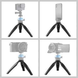 پایه رومیزی دوربین پولوز مدل PU3055B | سه‌پایه سبک و مقاوم برای دوربین‌های DSLR و دیجیتال