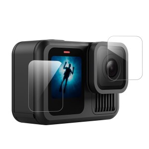 محافظ لنز و صفحه نمایش شیشه‌ای سکوریت GoPro Hero 13 تلسین مدل S6-FLM-07-TGP | محافظ شفاف و مقاوم