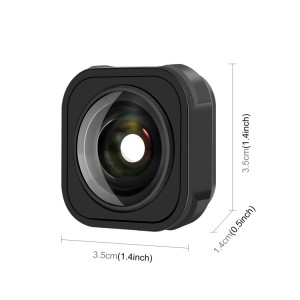 لنز واید MAX برای GoPro Hero 9 / 10 / 11 / 12 / 13 Black MAX برند پولوز مدل PU553B | افزایش زاویه دید و ثبت تصاویر سینمایی