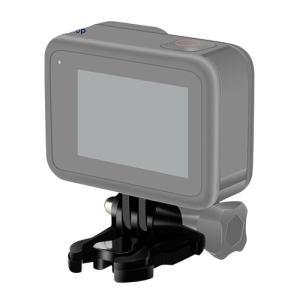 `نمای نزدیک از سگک تلسین GP-MTB-T01 که دوربین ورزشی GoPro بر روی آن متصل است