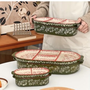 ماهیتابه سرامیکی دو تیکه سایز متوسط