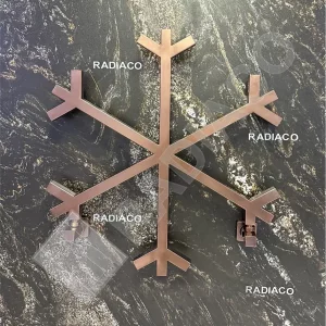 رادیاتور حوله خشک کن لوکس دکوراتیو رادیاکو  اسنو فلیک Snow Flake