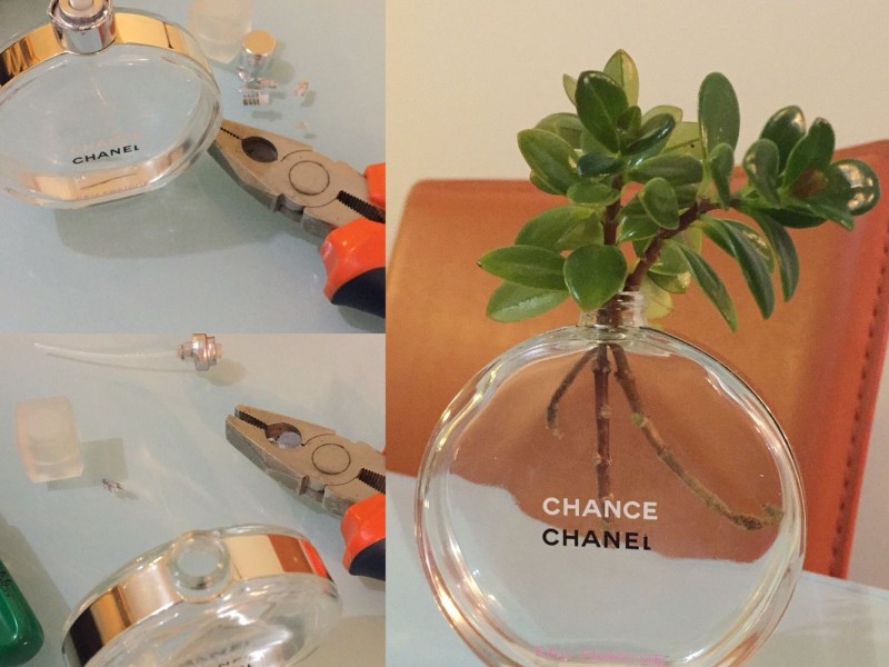 استفاده از بطری عطر خالی