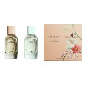 ست زنانه نودبوکه و لایتی بلوم زارا - NUDE BOUQUET + LIGHTLY BLOOM EDP 2X100 ML