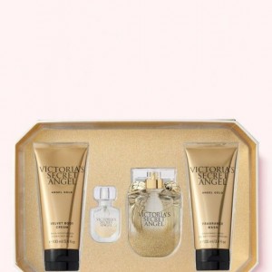 ست هدیه ویکتوریا سیکرت آنجل گلد اصلی Victoria's Secret Angel Gold  Set Edp 50ml + Edp 7.5ml + Bc 100ml + Wash Gel 100ml