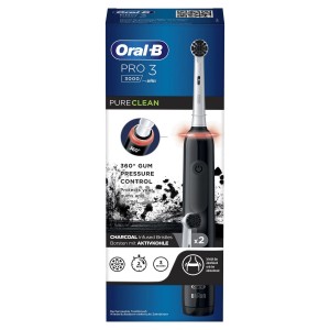 مسواک برقی اورال-بی Pro 3 برای بزرگسالان، مدل 3000 مشکی Oral-B Pro 3 Electric Toothbrushes For Adults اصلی