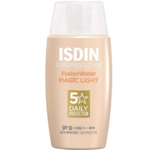 ضد آفتاب ایزدین مدل فیوژن واتر مجیک رنگ لایت Fusion Water Magic حجم 50 میل