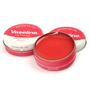 بالم لب کاسه ای وازلین صورتی گل رز اصلی vaseline lip therapy rosy lips