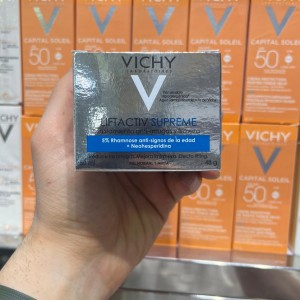 کرم ضدچروک و لیفت اکتیو سوپریم ویشی قابلیت ترمیم پوست خشک 50 میلی‌لیتر Vichy Liftactiv Supreme dry and very dry skin 50ml