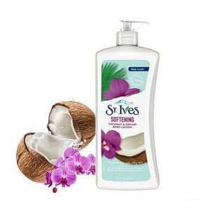 لوسیون نرم‌کننده بدن سنت آیوز: نارگیل و ارکیده St. Ives Softening Body Lotion Coconut & Orchid 21 fl oz (621 ml)