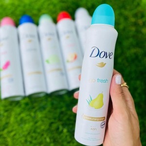 اسپری ضد تعریق گلابی داو مدل Go Fresh حجم 150 میلی‌ لیتر