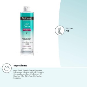 میسلارواتر 3 کاره نیتروژنا مدل اسکین دتوکس – Neutrogena