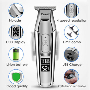 ماشین اصلاح موی سر و صورت شارژی کیمی مدل KM-5027 professional