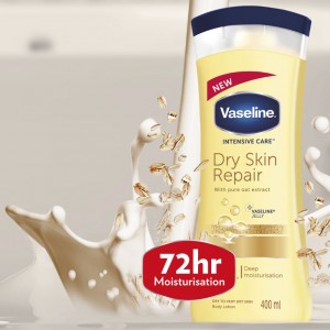 لوسیون بدن وازلین رایحه شیر عسل Dry Skin Repair حجم 400ml