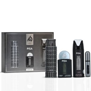 ست هدیه عطر سه‌تکه پیزا  از برند لطافه Pisa 3-Piece Perfume Gift Set by Lattafa Pride