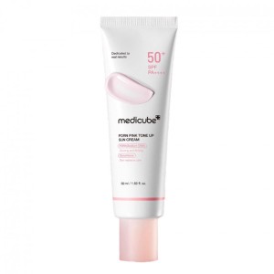 کرم ضد آفتاب تون‌آپ صورتی PDRN مدی کیوب PDRN Pink Tone Up Sun Cream (50ml)