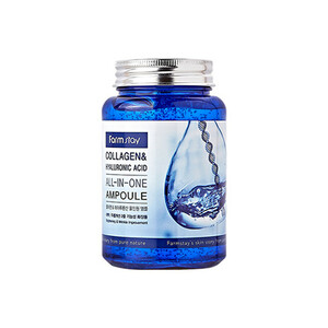 آمپول کلاژن و هیالورونیک اسید آل این وان فارم استی  - FarmStay Collagen & Hyaluronic Acid All in One Ampoule
