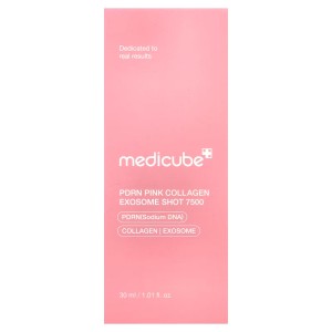 سرم اگزوزوم کلاژن و PDRN مدی کیوب شات 7500 - PDRN Pink Collagen Exosome Shot Serum 7500