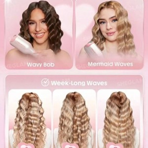 فرکننده مو شیگلم مدل Beach Babe؛ موج‌ساز حرفه‌ای برای فرهای ساحلی جذاب – SHEGLAM