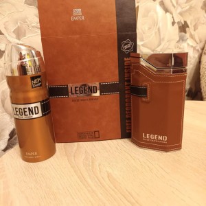 لجند قهوه ای همراه با اسپری | Emper Legend Eau De Toilette Gift Set For Men