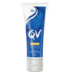 کرم مرطوب کننده دست و صورت QV کیووی مدل CREAM REPLENISH YOUR SKIN حجم 100گرم
