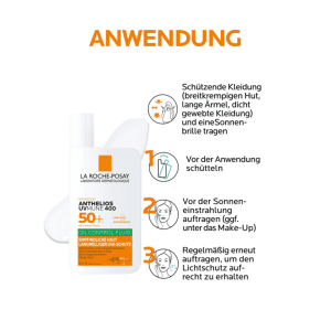 فلوئید ضد آفتاب بی رنگ لاروش پوزای SPF50 | مدل آنتیلیوس