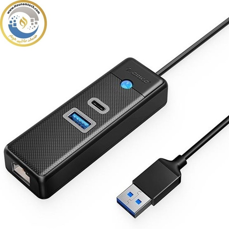 هاب 3 پورت با شبکه مدل ORICO-PWCUR-U3-015