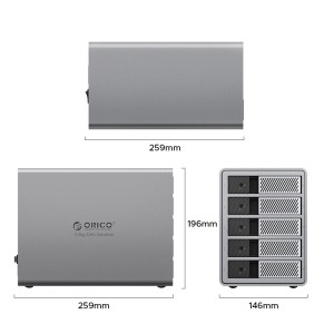Storage (ذخیره‌ساز) تحت شبکه (NAS) مدل ORICO-9858T3
