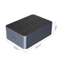 داک چند ورودی (Multi bay) اوریکو مدل ORICO-6646C3-C | با قابلیت کلون آفلاین