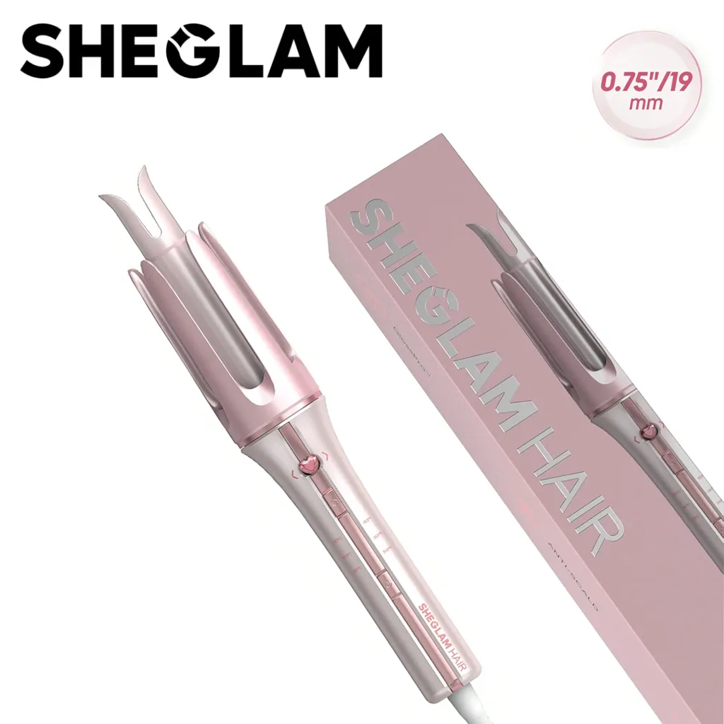 قیمت فر کننده مو شیگلم صورتی SHEGLAM سایز 19 میل