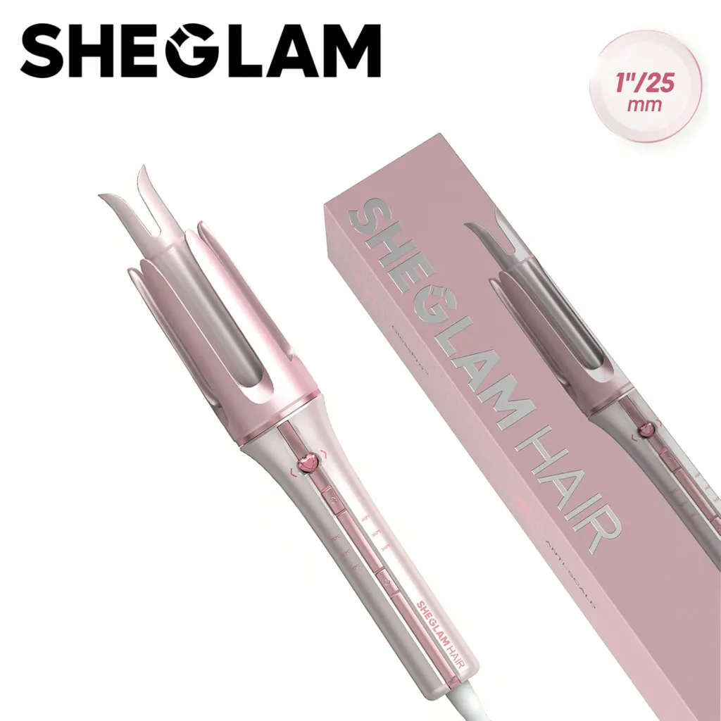 فر کننده مو شیگلم صورتی SHEGLAM سایز 25 میل