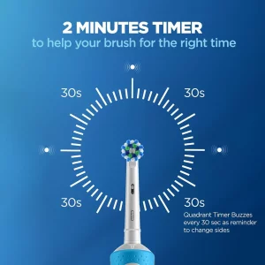 مسواک برقی اورال بی مدل ORAL B Vitality Cross Action D100 آبی